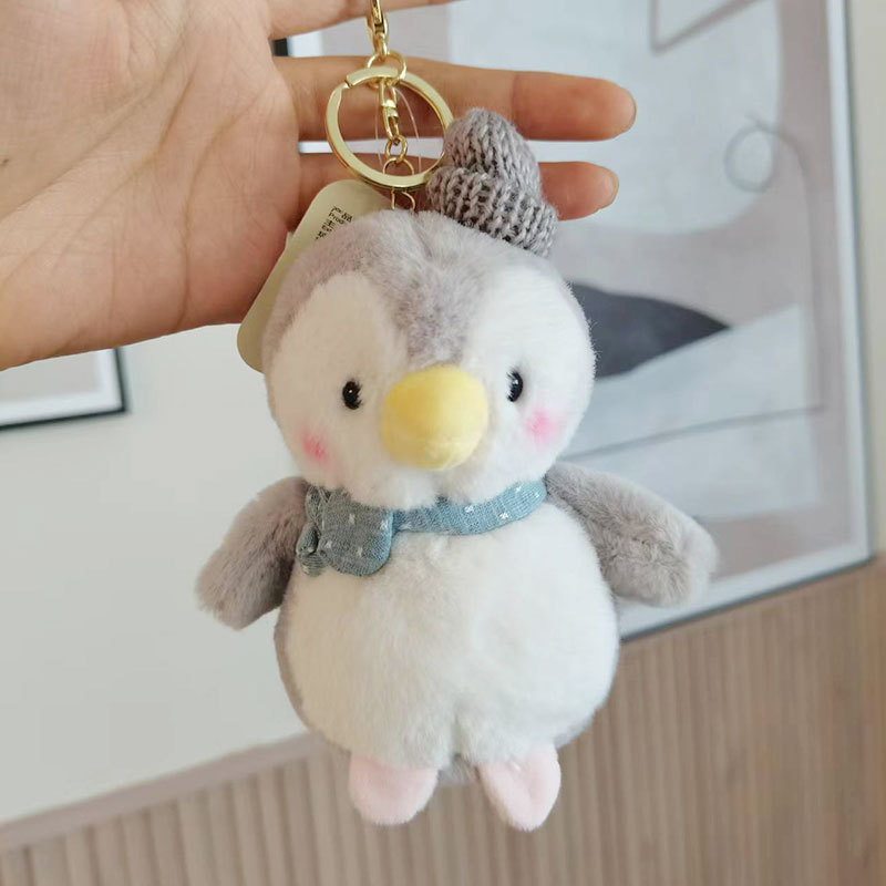 High Quality Custom Plush Stuffed Scented Cute Penguin Toy Keychain