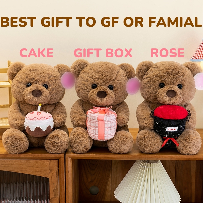 Wholesale Plush Toy Brown Bear for Gift on Birthday &amp; Marry Party Stuffed Animal Kawaii Soft Doll Wholesale