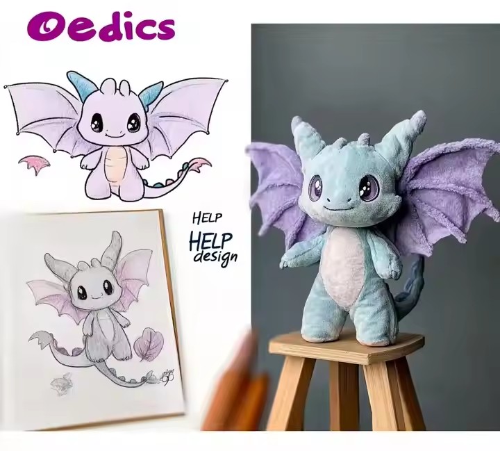 CE CPC High Quality Custom Cute Plush Animal Toy with PP Cotton Filling Custom Plush Figure Doll