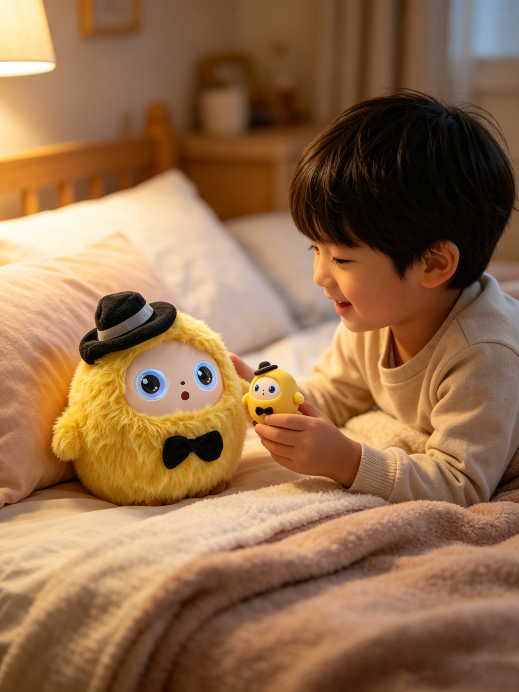 Multilingual Educational AI Robot App Control Rubber Plush Doll Talking Dynamic Eye Guangdong