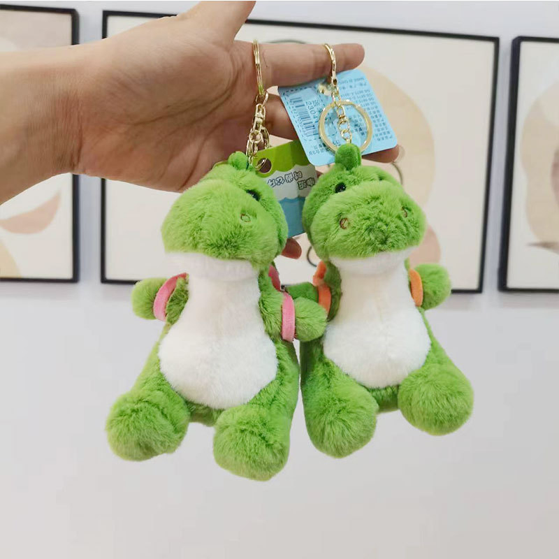 Scented Plush Toy Custom Stuffed Animal Dinosaur with Fruit Bag Toy Keychain