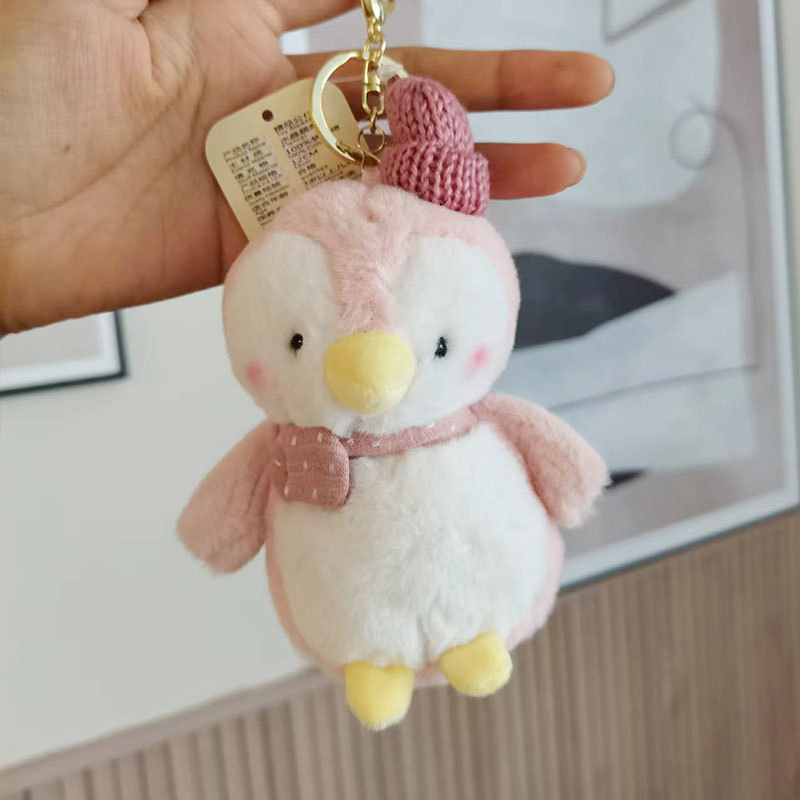 High Quality Custom Plush Stuffed Scented Cute Penguin Toy Keychain