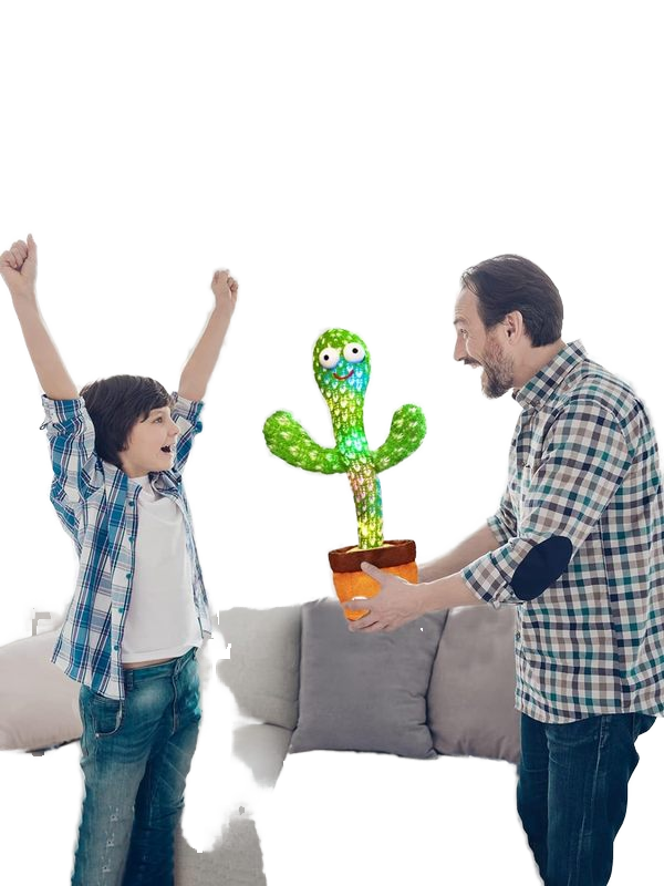 2025 OEM Hot Selling Singing Dancing Saxophone Cactus Toys Recording Plush Toy Electric Soft Dancing Cactus Stuffed Toy