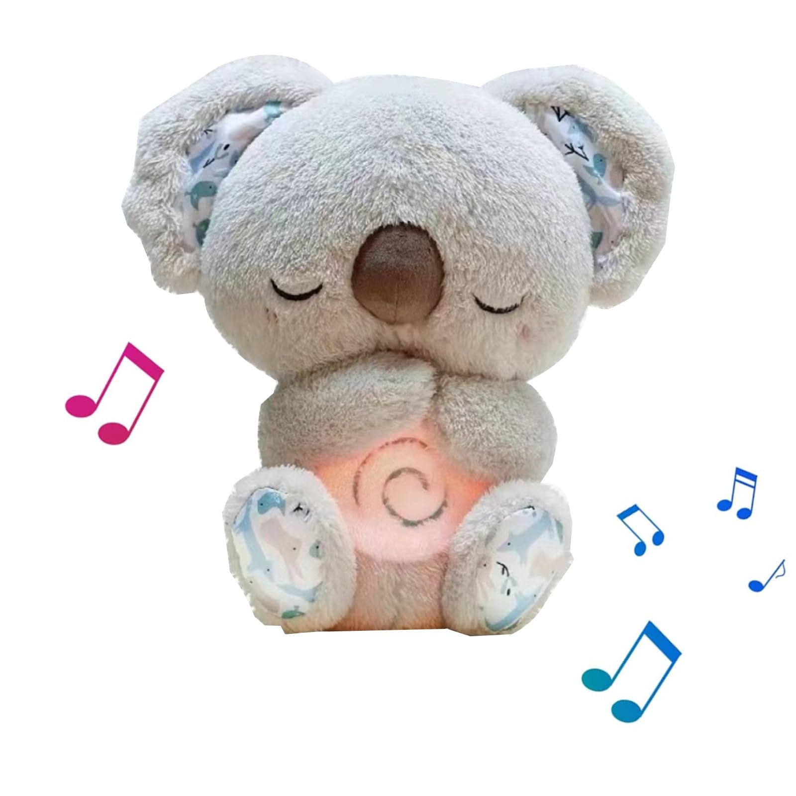Cute Breathing Luminous Music Koala Doll Arrily Anxiety Relief Koala Baby Sleeping Artifact Soothing Plush Toy