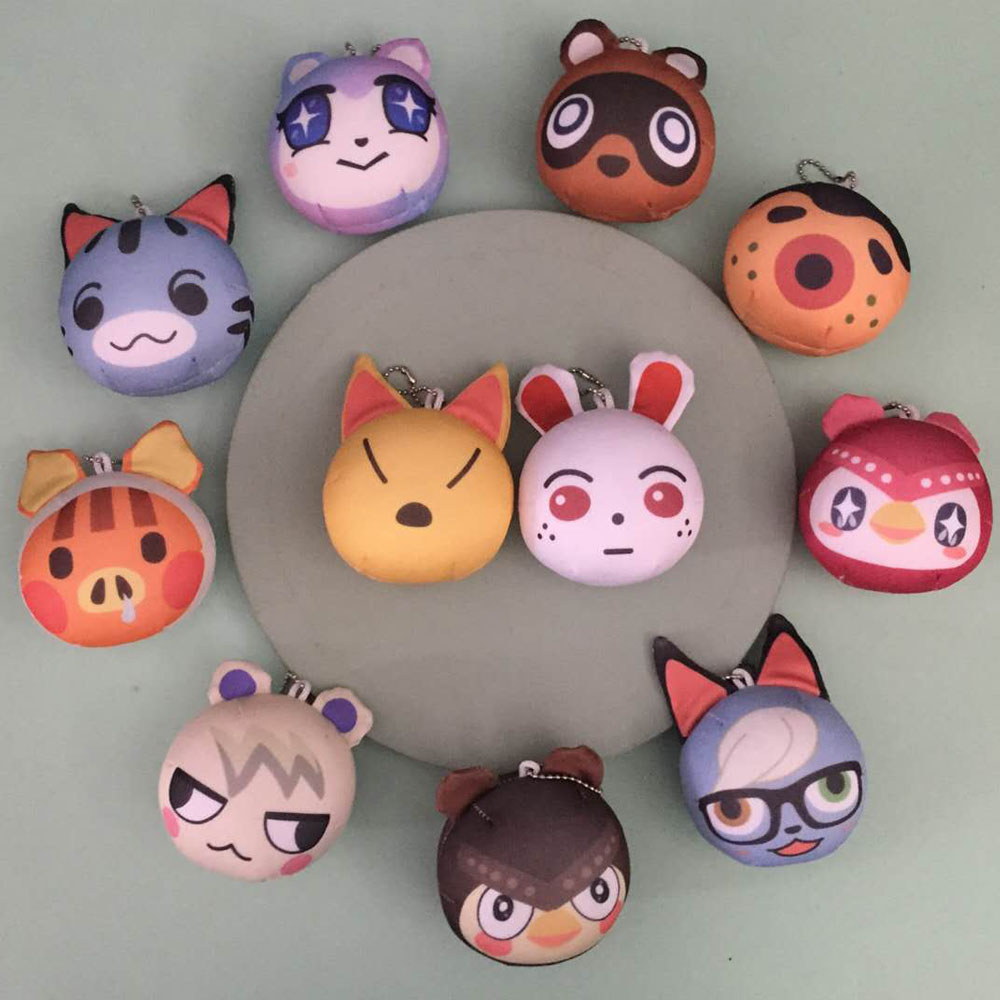Hot Sale Customized Made Cartoon Character Toys Manjuu Filling Anime Omanjuu Plush 3d Pillow Keychain