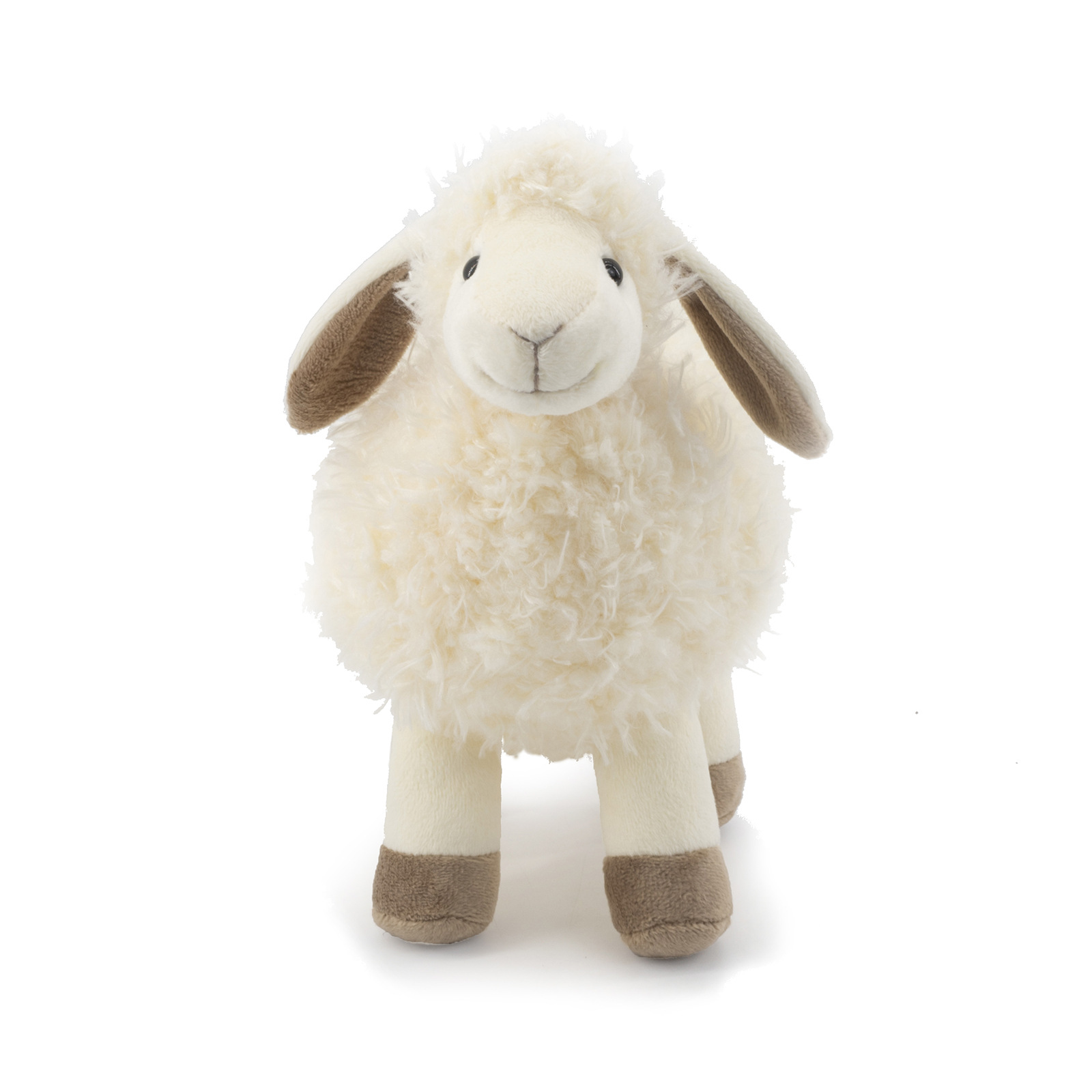 Super Soft Fluffy Sheep Plush White Lamb Stuffed Animal Woolly Toy for Baby Soothing Cuddle Realistic Farm Animal Doll Gift