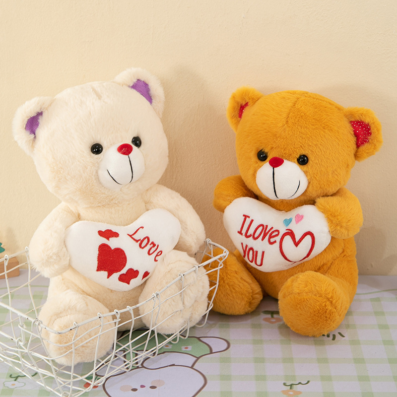 Wholesale Custom Valentine's Day Red Love Hug Teddy Bear Plush Stuffed Animals Toys Soft Skin Mother's Day Christmas Girl Gifts