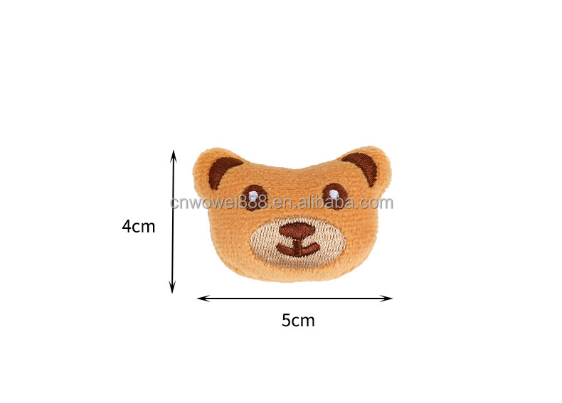 WOWEI Mini Plush Cartoon Animal Head Cute Small Stuffed Animal Plush Keychain Decorations for Easter Themed Party Favors