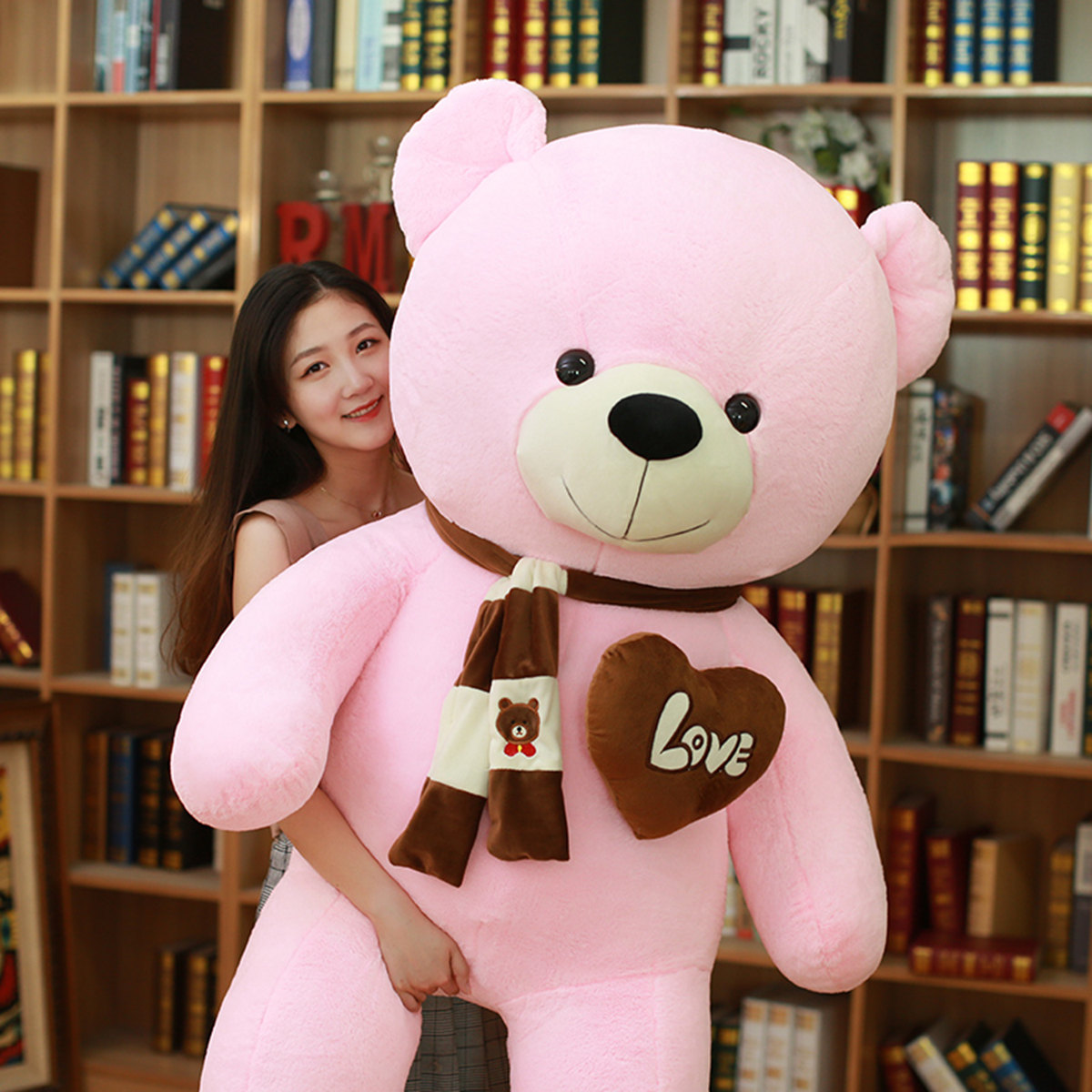 Large Plush Toy in Stock Wholesale I LOVE YOU Bear Plush Pillow Valentine Day Gifts Big Giant Baby Teddy Bear