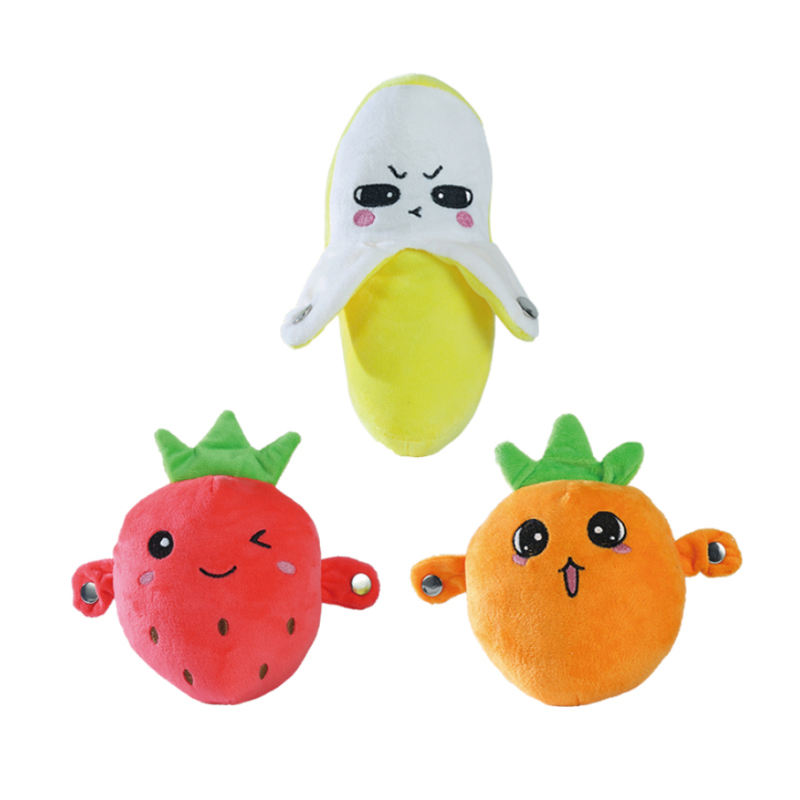 Hot Sale Electronic Musical Toys Baby Doll Banana Stuffed Plush Toys Touch Sensing Induction Beat Piano for Kids