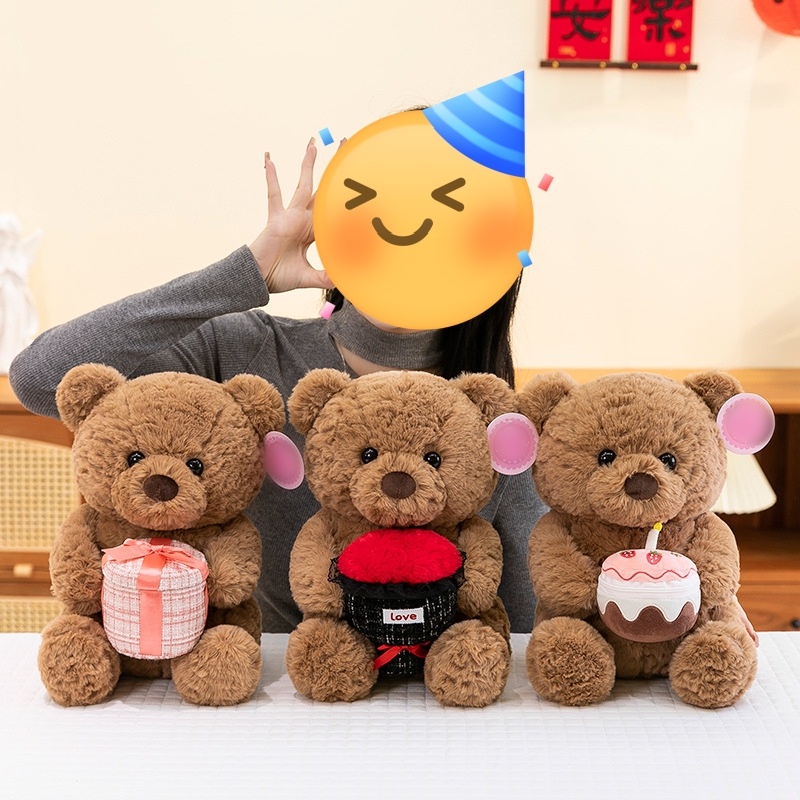 Wholesale Plush Toy Brown Bear for Gift on Birthday &amp; Marry Party Stuffed Animal Kawaii Soft Doll Wholesale