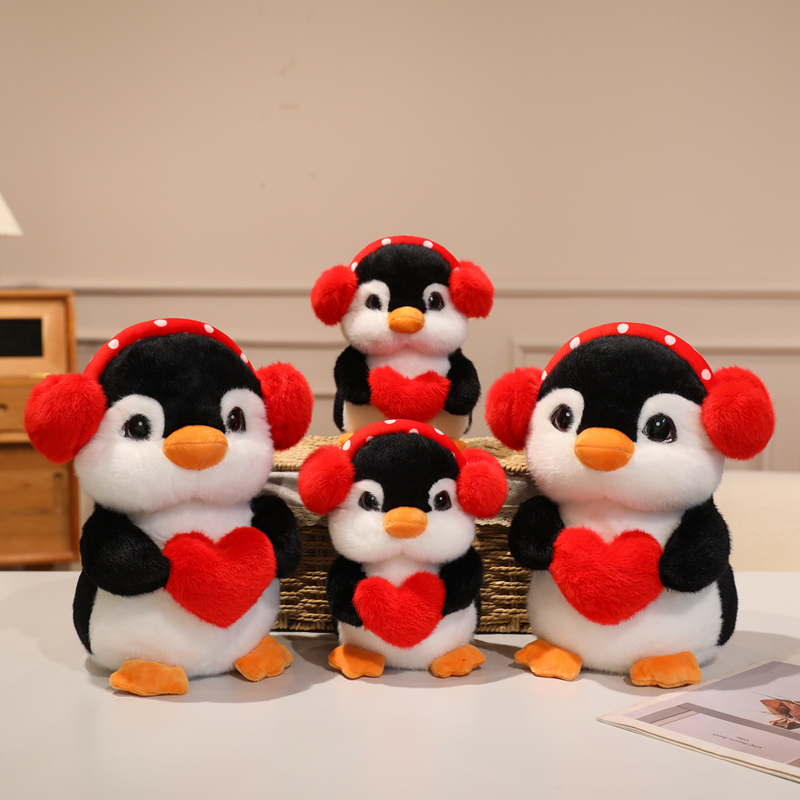 Valentine Penguin Plush