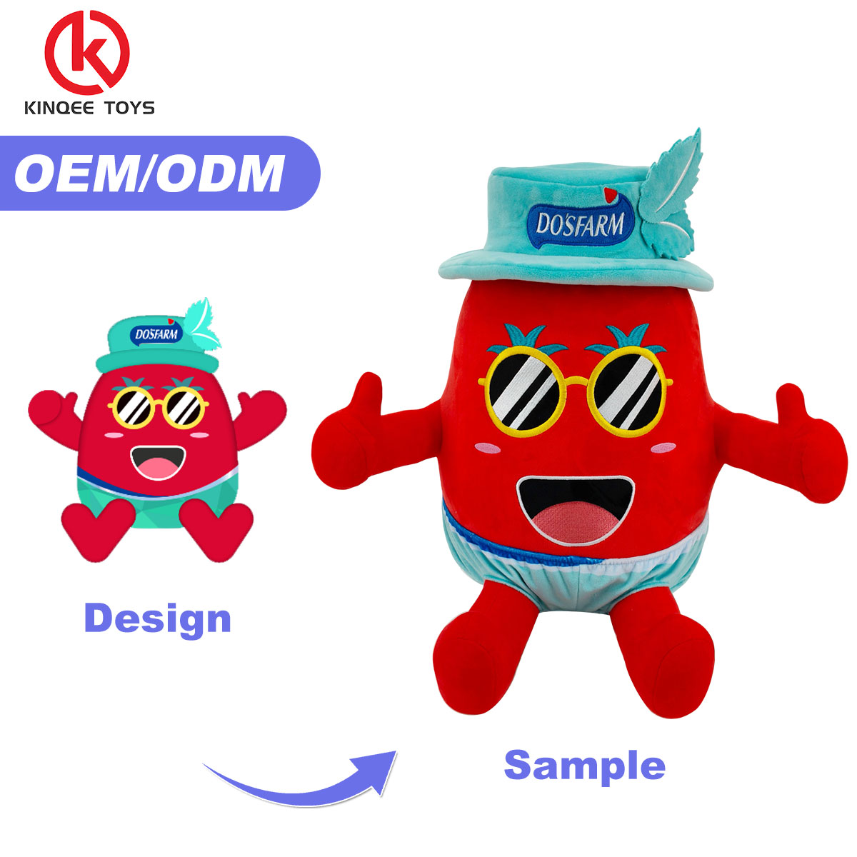 Kinqee Stuffed Animal Toys Cartoon Custom Plush Toy Character Toys Custom Soft Pillow Holiday Gifts Home Decor