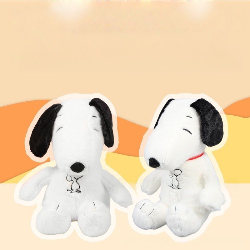 New 29cm/11 Inch Breathing and Music Glowing Snoopyed Plush Toy Cartoon Dog Animal Toy Baby Sleeping Doll Stress Relieving Toy