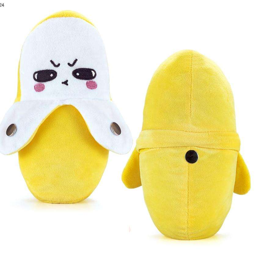 ITTL TikTok Hot Selling Unisex Kids Banana Musical Soft Plush Doll Toy Touch Sensing Baby Induction Beat Piano Thanksgiving Gift