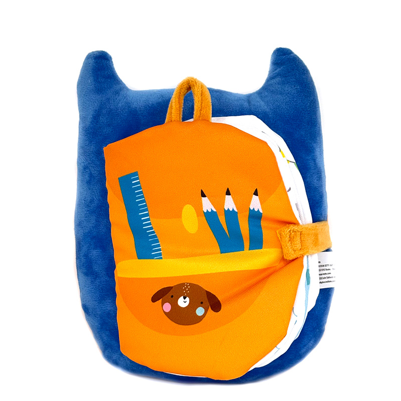 Baby Stuffed Soft Book 3D Cartoon Learning Baby Cloth Books Custom Animal Cognition Educational Toy Cloth Book