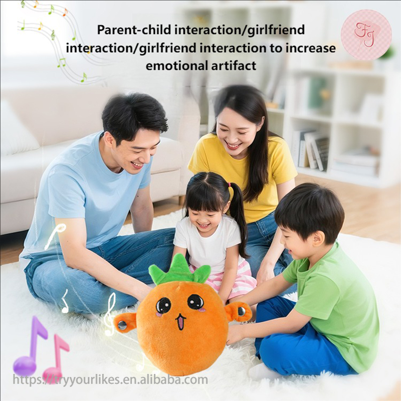 EPT Plush Fruit-Sensing Rhythm Piano Cute Body Induction Music Vegetables Sensory Dolls 0-24 Months 2026 New Arrival Promotional