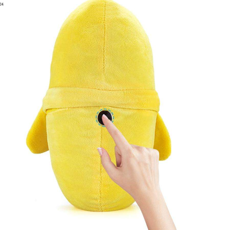 ITTL TikTok Hot Selling Unisex Kids Banana Musical Soft Plush Doll Toy Touch Sensing Baby Induction Beat Piano Thanksgiving Gift