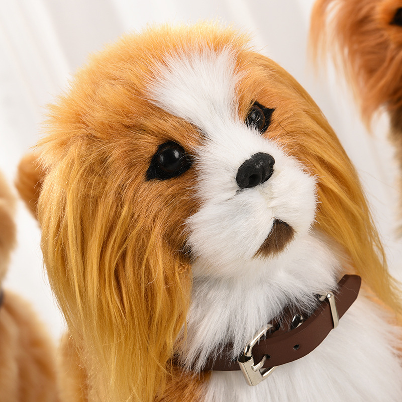 Walking Plush Puppy Toy with Barking Sound Wagging Tail &amp; Music Interactive Sensor-Activated Electric Stuffed Dog for Kids Pet