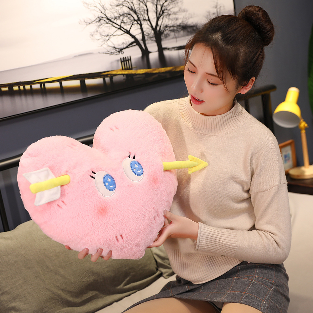 IN STOCK Cupid Love Heart Cute Kawaii 50cm Super Soft Valentines Day Gift Stuffed Plush Toy