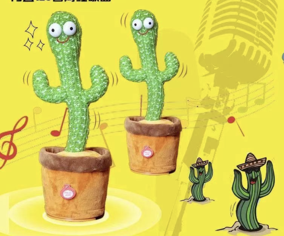 Funny Cactus Learns to Talk Toy Dancing Electric Toy Baby Birthday Gift Store Hot Sale Home Decoration Educational Plush Toy