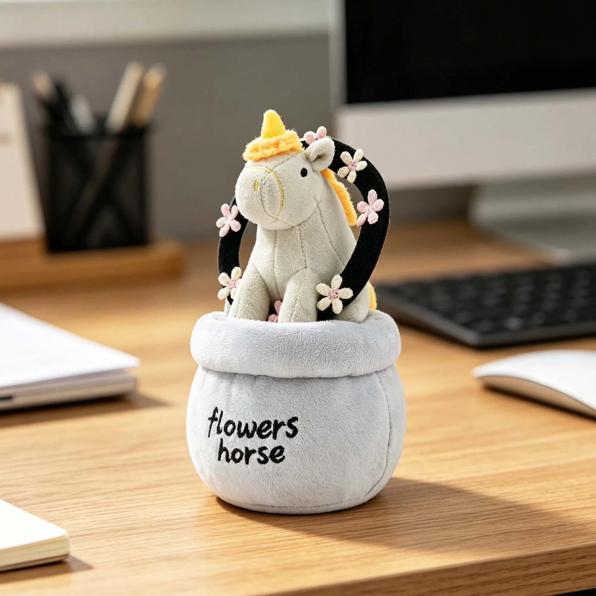 OEM ODM Custom Plush Unicorn Horse Air Freshener Toy Cute Scented Products Soft Stuffed Toy Desktop Decoration Car Interior Decor Gift