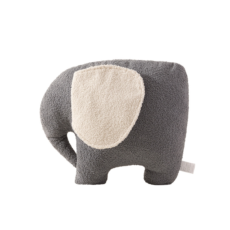 Custom Cute Fun Dog Elephant Bear Shape Plush Pillows Stuffed Animal Decor Cushions for Kids Soft Toys