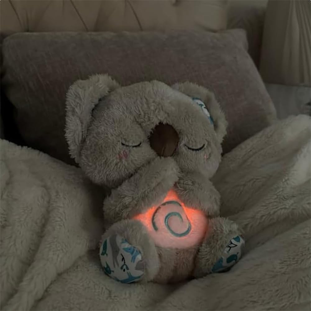 Cute Breathing Luminous Music Koala Doll Arrily Anxiety Relief Koala Baby Sleeping Artifact Soothing Plush Toy