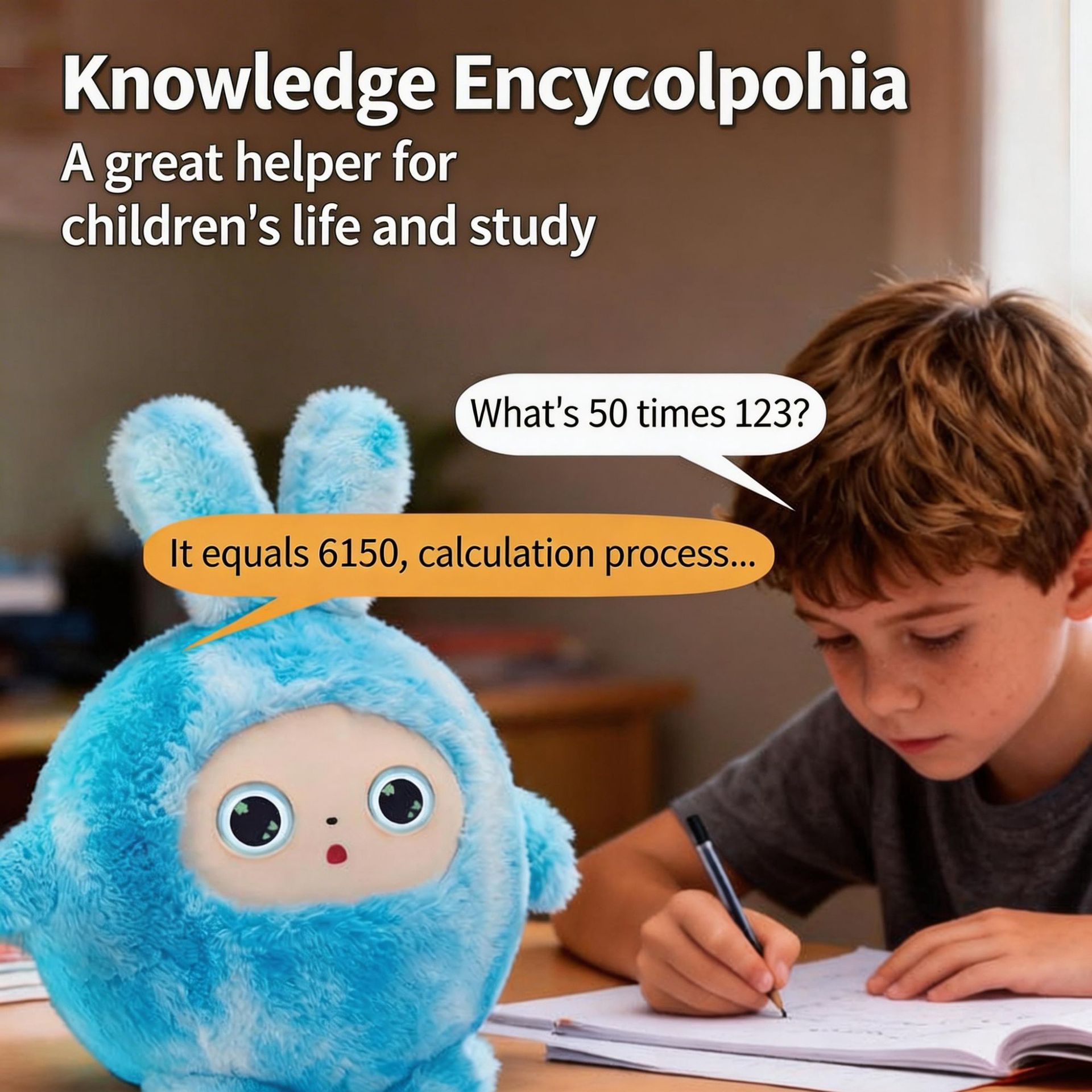 Cross-border AI Toy Plush Doll Interactive AI Conversation Multi-language Intelligent Robot Children's Educational Early