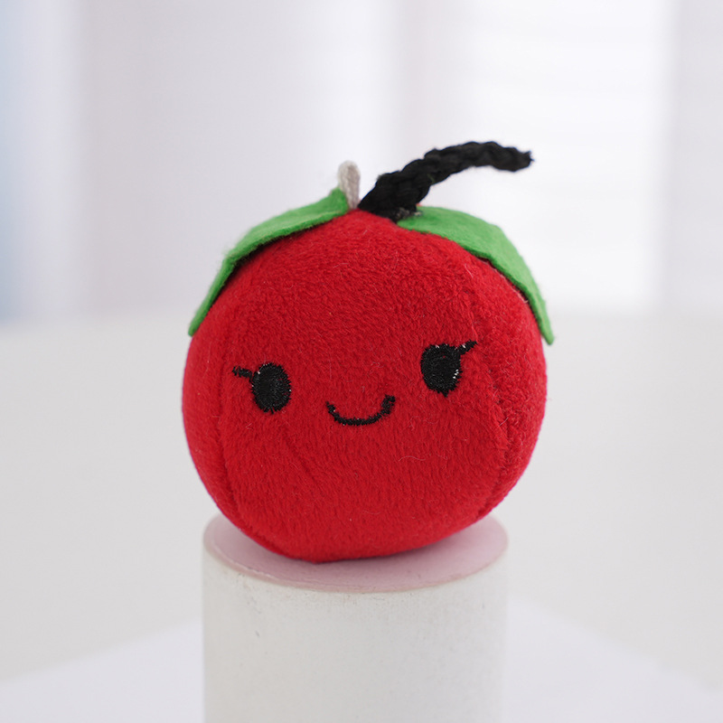Low Price Mini Stuffed Animals Fruit Bulk Fruit Plush Keychain Set for Party Valentines Gift Easter Favors