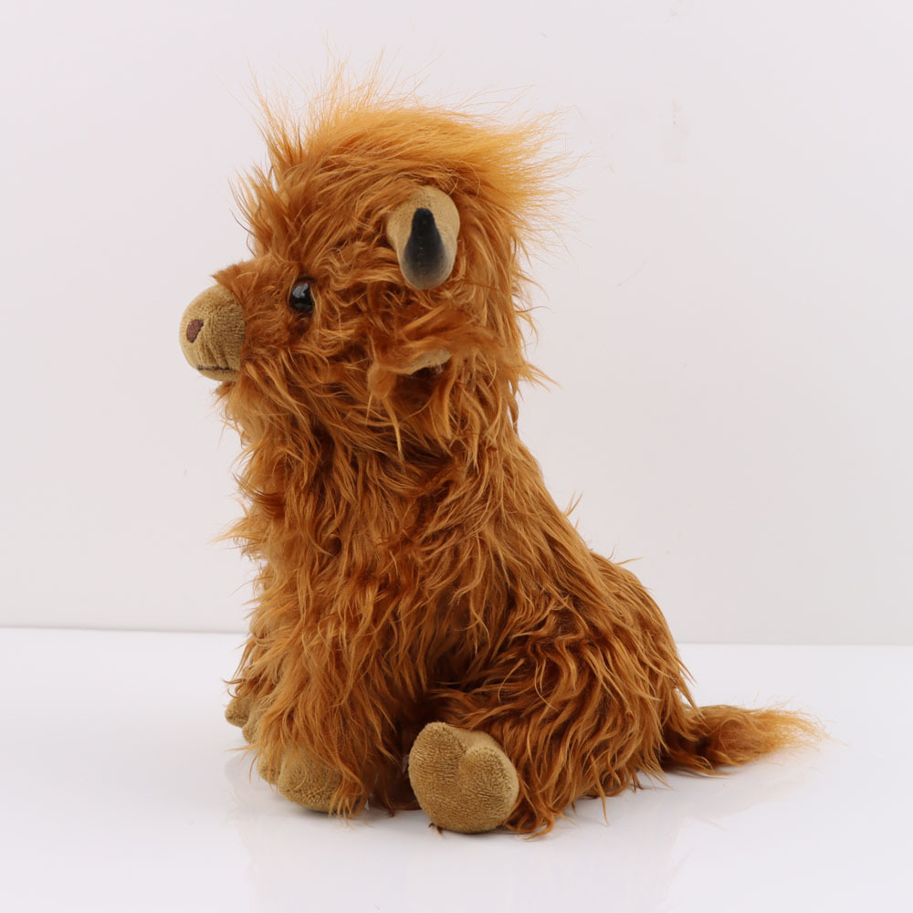 New Design 25cm Highland Cow Stuffed Animal Stuffed Animal Stuffed Highland Cow Wholesale Highland Cow Plush Toys with Music