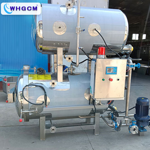 High Temperature Sterilization Autoclave Steam Food Sterilizers for Packing Pet Food Mushroom Meat Corn Kernels Fish Cans