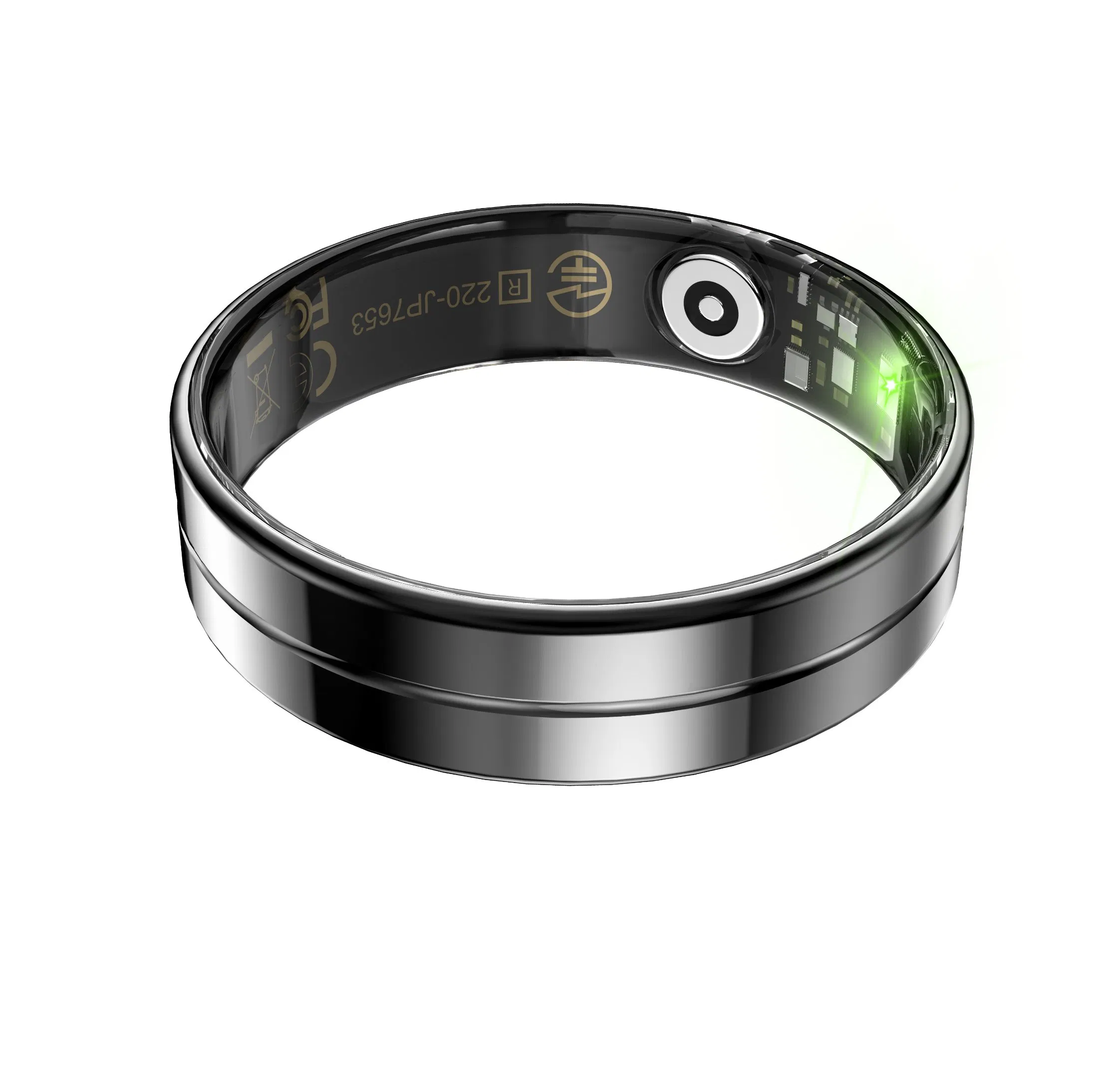 Ultra Thin Wearable 5ATM Waterproof Smart Hand Finger Rings Blood Pressure Monitor for Wellness Fitness Tracker