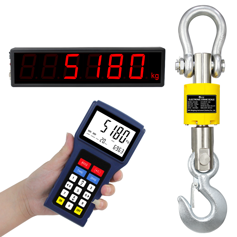 CE Remote Controlling Digital Wireless Electronic Weight Hanging Heavy Duty Industry Port Used Accuracy Crane Scale with Printer/Load Cell/LCD Display/Hook