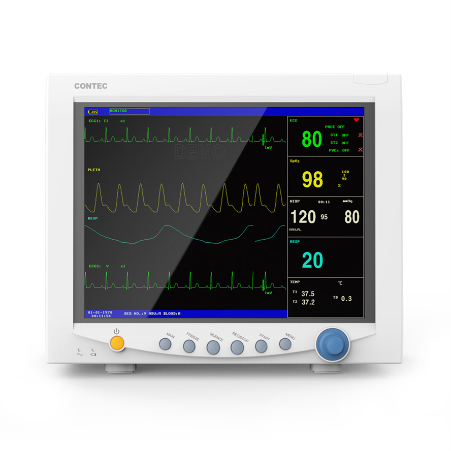 Advanced Contec Cms7000 Portable ICU Patient Monitoring Device for Hospitals