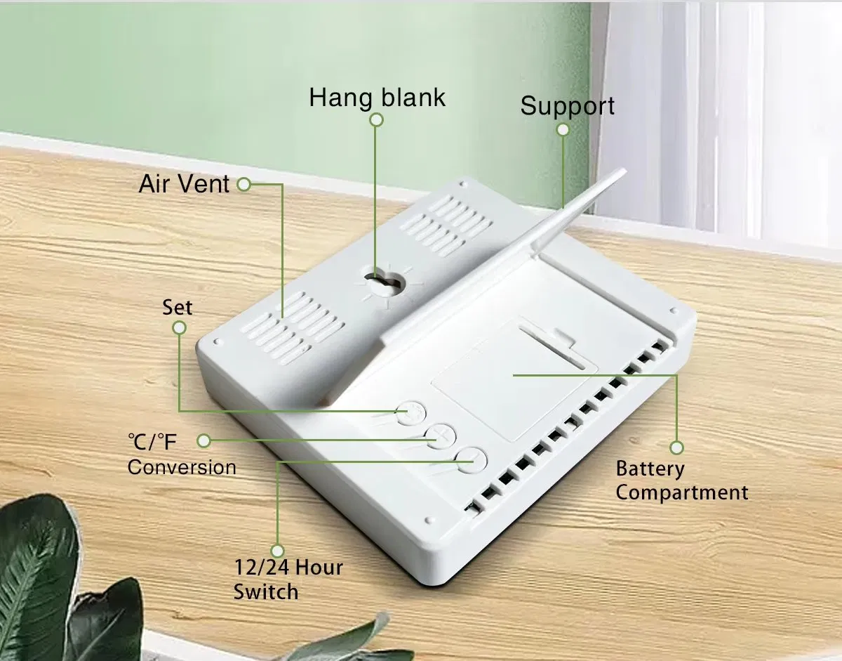 Digital Room Thermometer and Humidity Meter Easy Use Indoor Thermometer Digital Popular Humidity Meter for Easy Monitoring