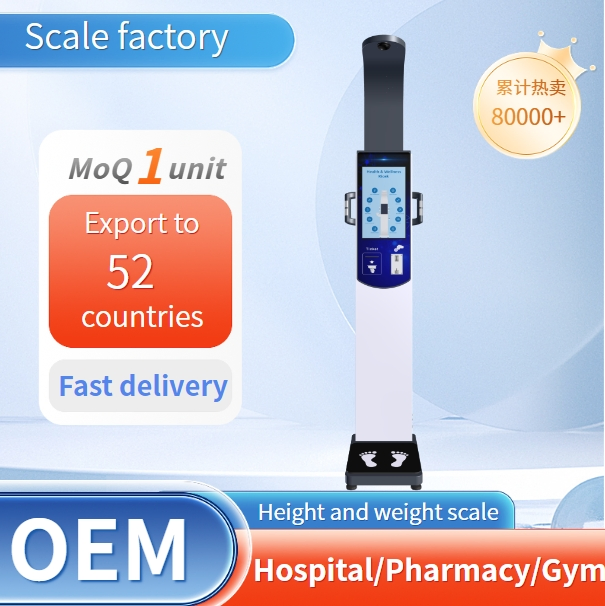 Digital Ultrasonic Height and Weight Scale with Fat Measurement and Thermal Printer