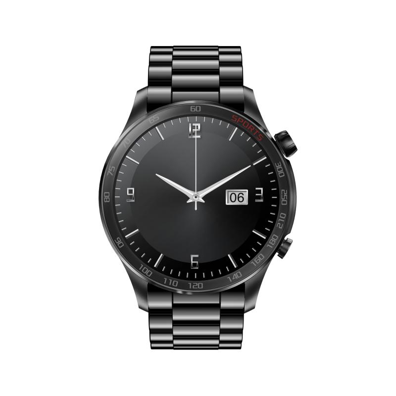 Custom High End 2024 New Style Metal Strap Am100 1.43 Amoled Touch Screen Health Monitor Wearable-Devices Metal Strap Smart Watch