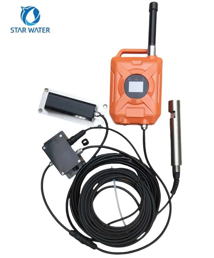 4G Nb-IoT Lorawan Doppler Ultrasonic Monitoring Integrated Water Flow Level Temperature Cod Meter for Open Channel