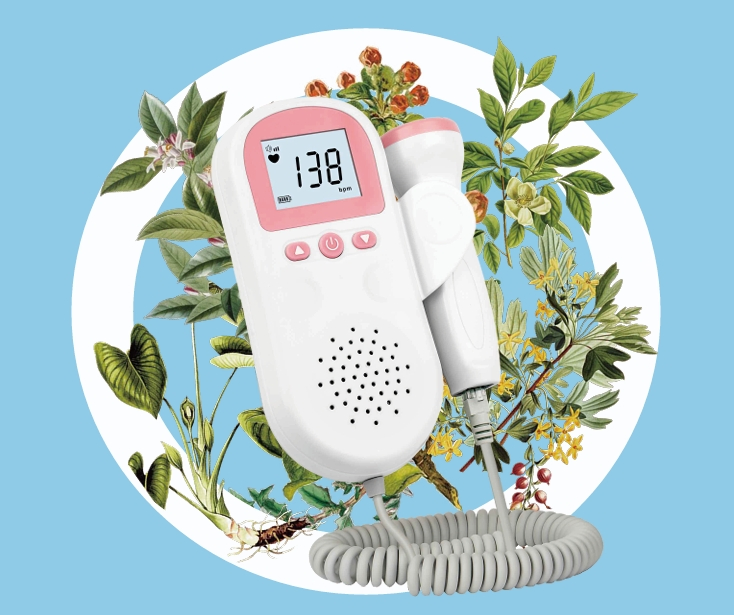 Portable 2.0-3.0MHz Fetal Doppler Heart Rate Monitor Doppler Device