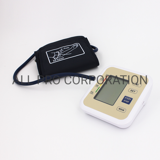 Arm Type Sphygmomanometer Heart Rate Bp Monitor