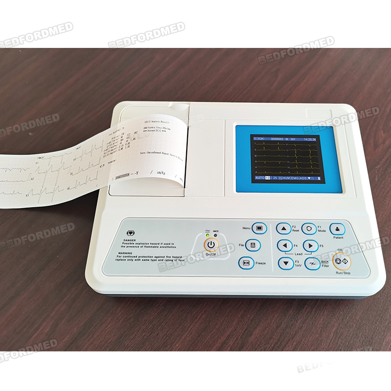 Hospital Euipment Clinics and Rehabilitation High-Efficiency portable ECG Electrocardiograph 3303