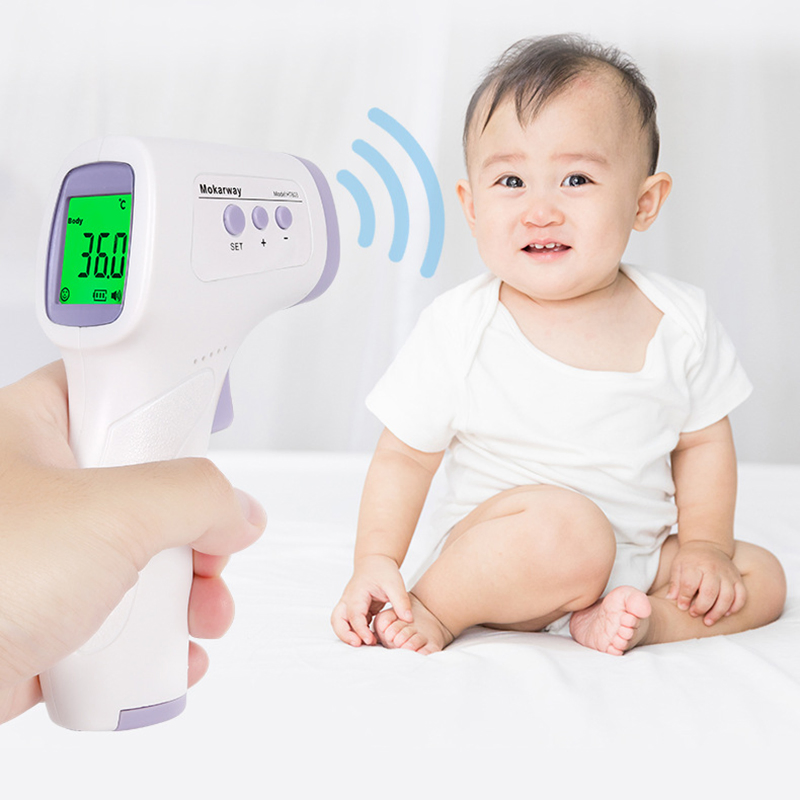 Medical Non-Contact Contactless Touchless Digital Forehead Clinical Infrared Thermometer
