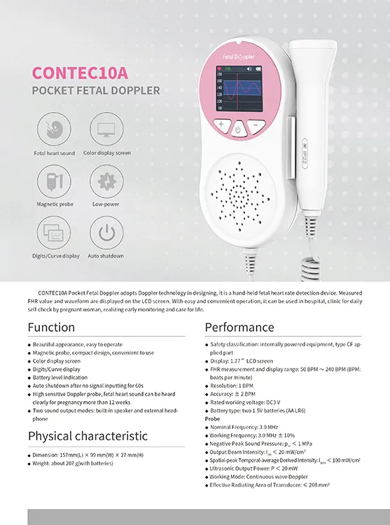 Fetal Doppler Package Content