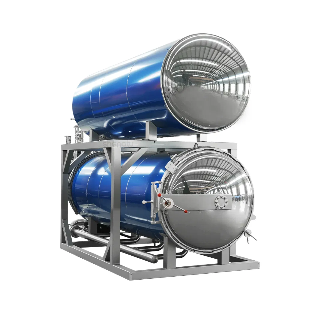 Large Capacity Rotary Autoclave for Mushrooms with ISO Certification and IoT Enabled