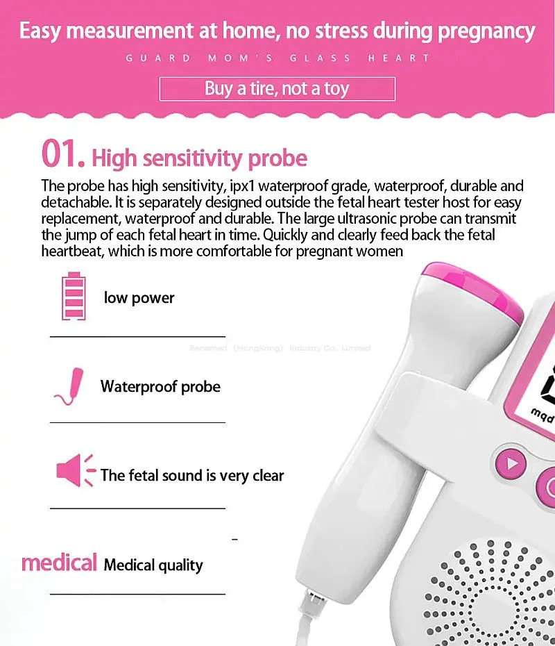ODM OEM Pocket Fetal Doppler