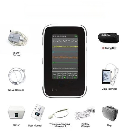 Full Polysomnography, Polysomnography Device, Sleep Monitoring, Home Devices