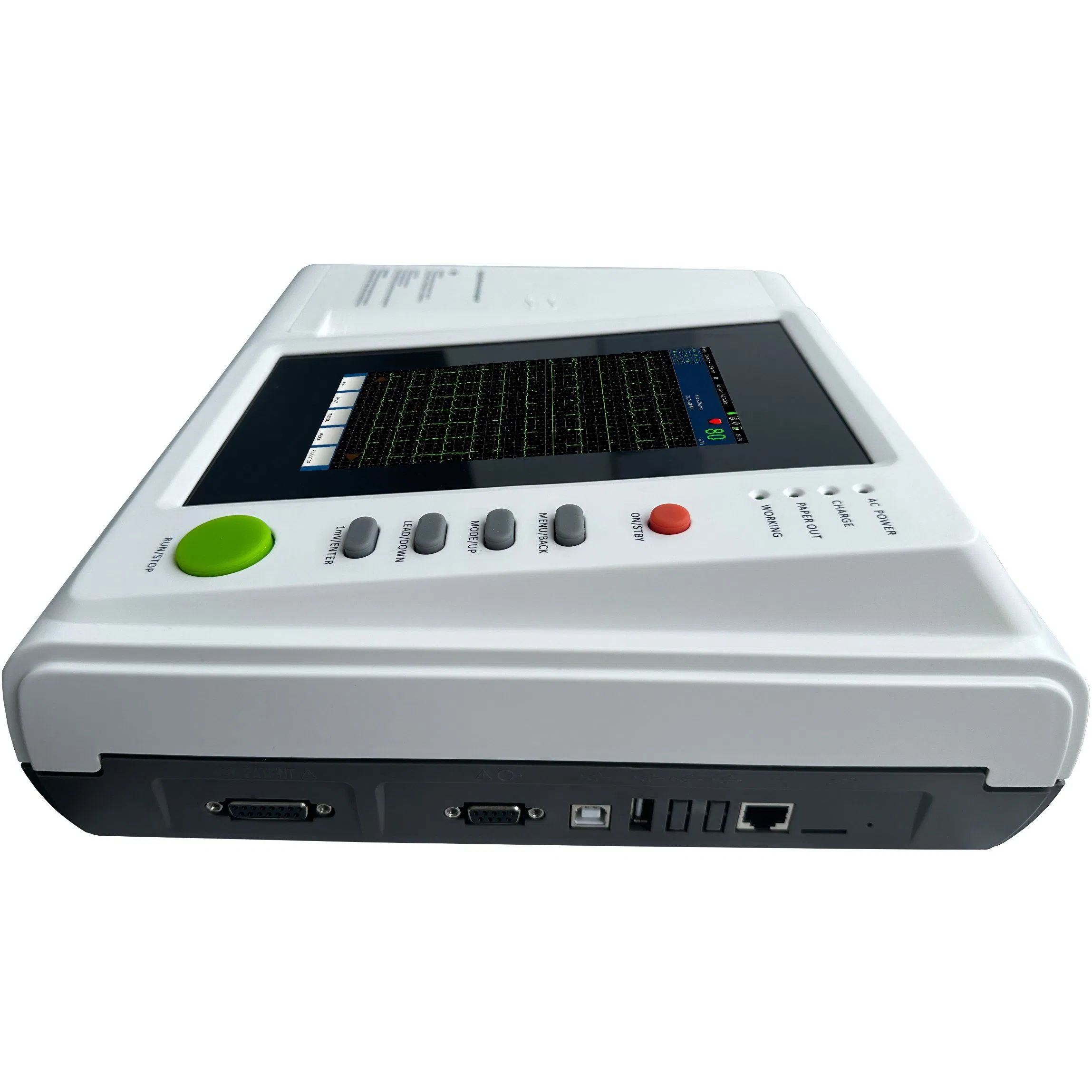 Advanced Portable ECG Device with 12-Channel Auto-Analysis