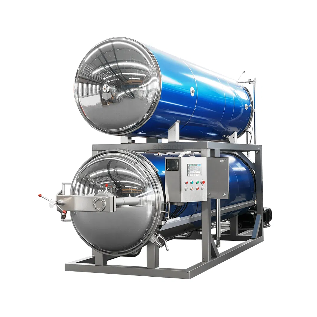 Large Capacity Rotary Autoclave for Mushrooms with ISO Certification and IoT Enabled