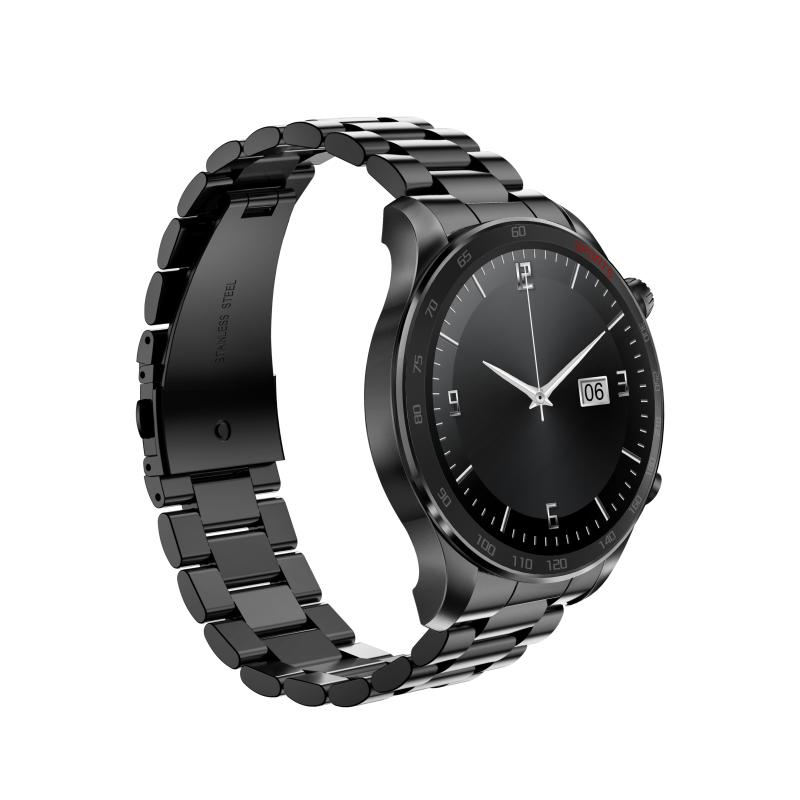 Custom High End 2024 New Style Metal Strap Am100 1.43 Amoled Touch Screen Health Monitor Wearable-Devices Metal Strap Smart Watch